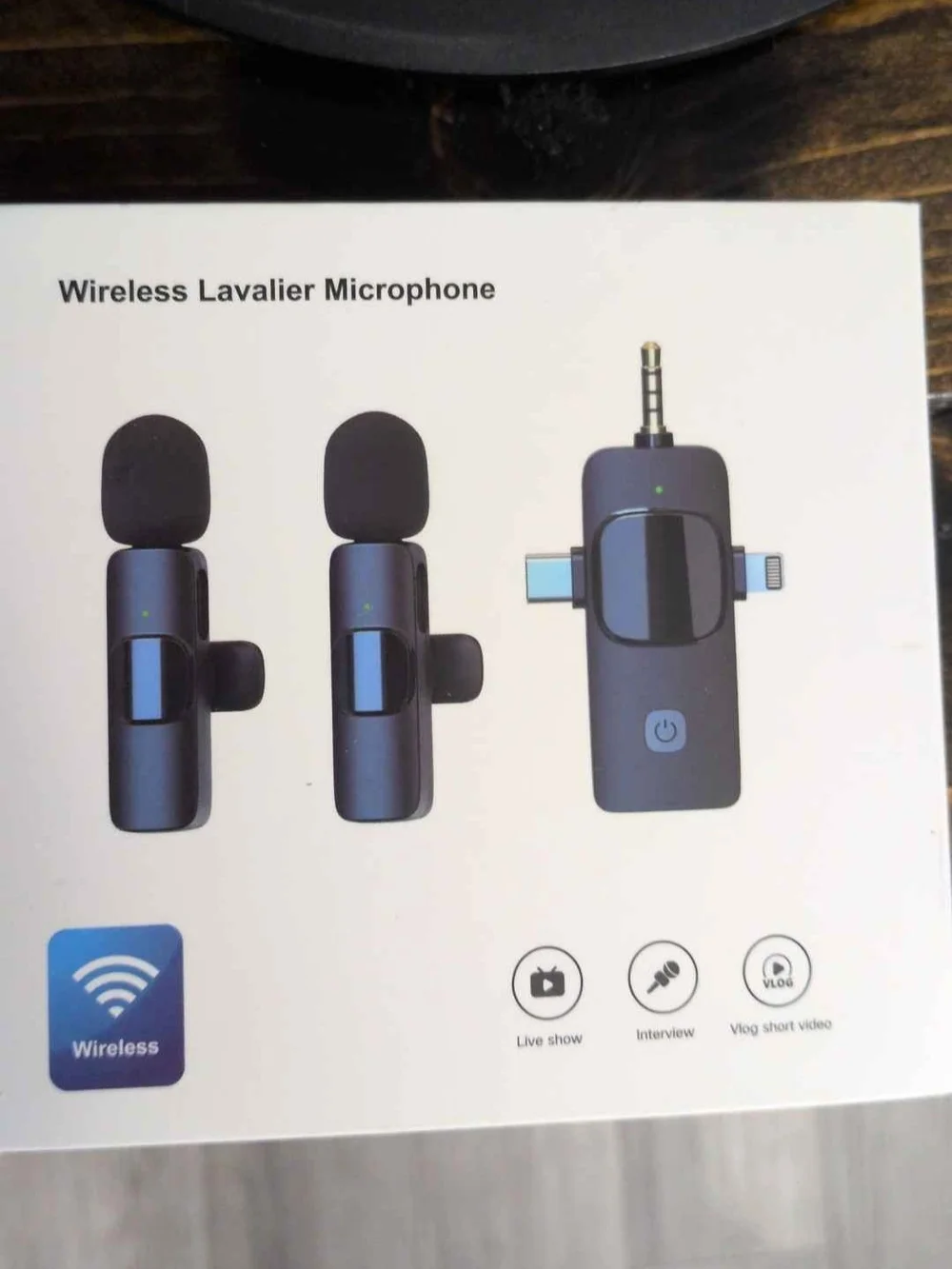 Wireless Lavalier Microphone - Black - Unbranded